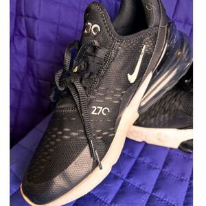 Womens Nike Air Max 270 Black White Running Shoes Size 8 AH6789-001 Lifestyle